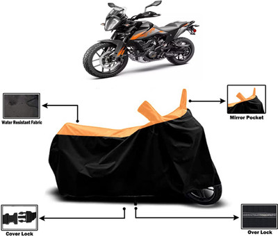 Amexride Two Wheeler Cover for KTM(390 Adventure BS6, Orange)