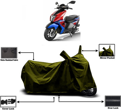 Amexride Two Wheeler Cover for TVS(Ntorq 125, Green)