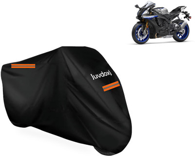 Juvdoxj Waterproof Two Wheeler Cover for Yamaha(YZF R1M, Black)