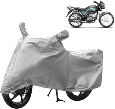 HMS Two Wheeler Cover for Hero(Splendor Pro, Silver)
