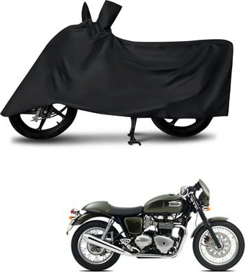 DeepShakshi AUTOMOTIVE Waterproof Two Wheeler Cover for Triumph(Thruxton 1200 R, Black)