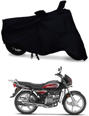 Mdstar Waterproof Two Wheeler Cover for Hero(Splendor Plus, Black)