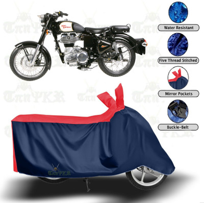 sowelar Waterproof Two Wheeler Cover for Royal Enfield(350, Red, Blue)