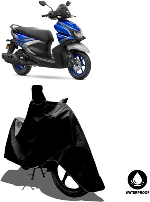 Amexride Waterproof Two Wheeler Cover for Yamaha(Ray-ZR 125FI BS6, Black)