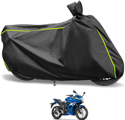 Euro Care Waterproof Two Wheeler Cover for Suzuki(Gixxer SF, Black)