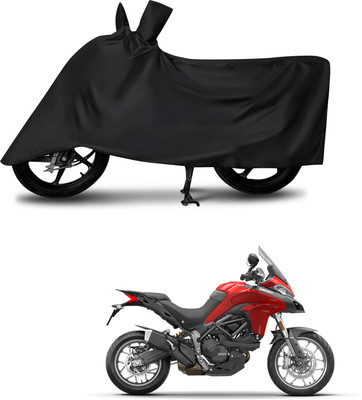 DeepShakshi AUTOMOTIVE Waterproof Two Wheeler Cover for Ducati(Multistrada, Black)