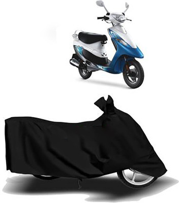 MWBB Waterproof Two Wheeler Cover for TVS(Teenz, Black)