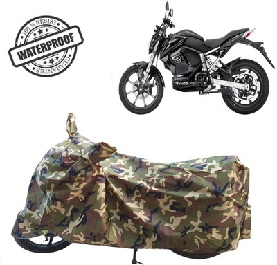 ROYAL AUTO MART Waterproof Two Wheeler Cover for Revolt(RV 400, Green, Multicolor)