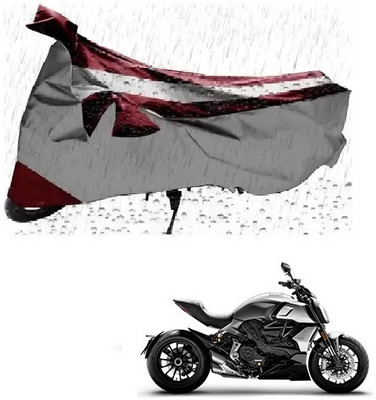 MISSION COLLECTION Waterproof Two Wheeler Cover for Ducati(Diavel, Maroon)