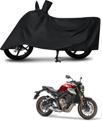 DeepShakshi AUTOMOTIVE Waterproof Two Wheeler Cover for Honda(CBR650R, Black)