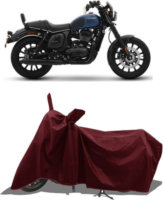 AutoGalaxy Waterproof Two Wheeler Cover for Yezdi(350 BS6, Maroon)