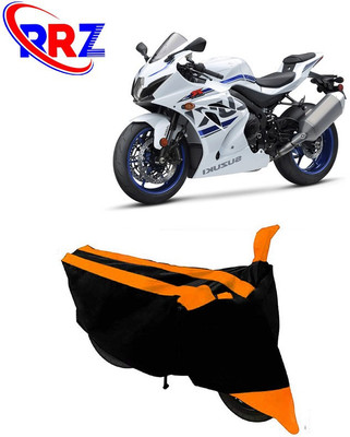 RRZ Waterproof Two Wheeler Cover for Suzuki(GSX-R1000 ABS, Black, Orange)