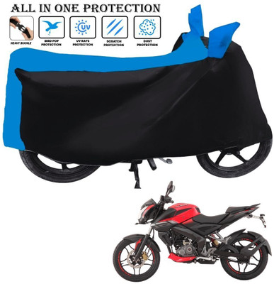 AUTOCAD Waterproof Two Wheeler Cover for Bajaj(Pulsar 180NS, Black, Blue)