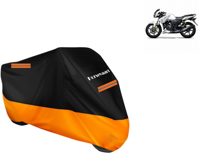 Horseyaart Waterproof Two Wheeler Cover for TVS(Apache 150, Orange)