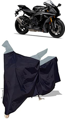 Amexride Two Wheeler Cover for Yamaha(YZF R1 BS6, Black, Grey)