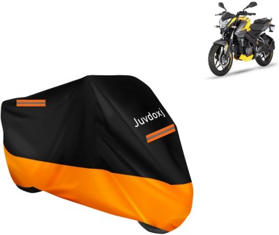 Juvdoxj Waterproof Two Wheeler Cover for Bajaj(Pulsar NS200 BS6, Orange)