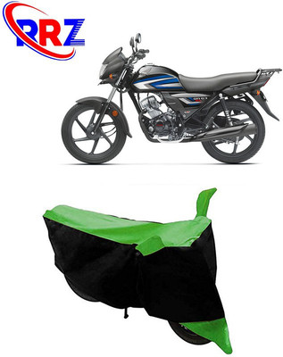 RRZ Waterproof Two Wheeler Cover for Honda(CD 110 Dream, Black, Green)
