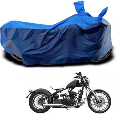 DeepShakshi AUTOMOTIVE Waterproof Two Wheeler Cover for Harley Davidson(Bobber 350, Blue)
