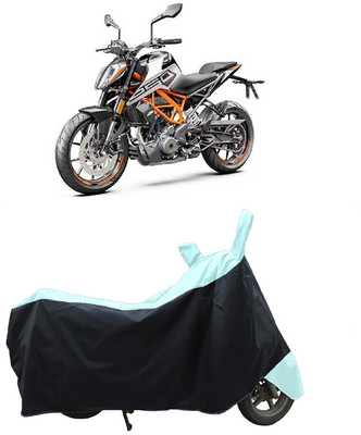 Coxtor Waterproof Two Wheeler Cover for KTM(250 Duke BS6, White)