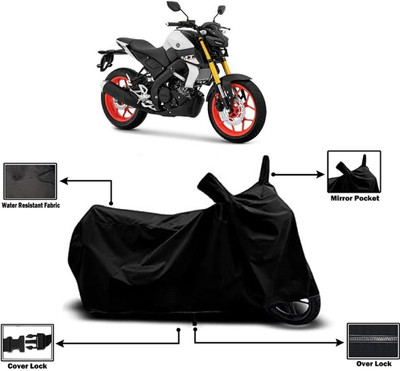 Amexride Two Wheeler Cover for Yamaha(MT 15 New BS6, Black)