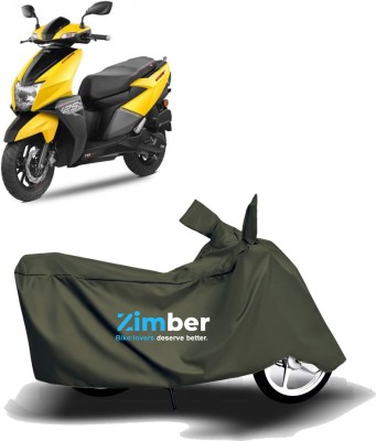 ZIMBER Two Wheeler Cover for TVS(NTORQ, Green)