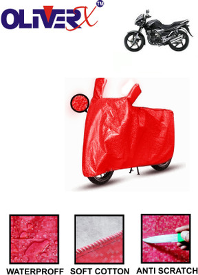 OliverX Waterproof Two Wheeler Cover for Suzuki(GS 150R, Red)