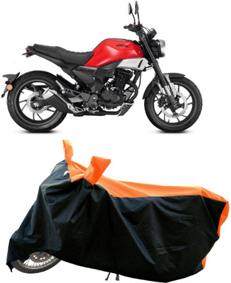 DeepShakshi AUTOMOTIVE Waterproof Two Wheeler Cover for Honda(CBF, Orange)