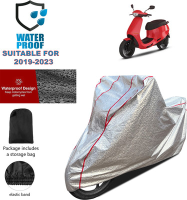 GOSHIV-car and bike accessories Waterproof Two Wheeler Cover for Ola(Silver)