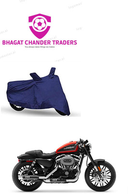 bhagat chander traders Waterproof Two Wheeler Cover for Harley Davidson(Roadster, Blue)