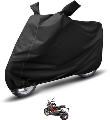 Auto Hub Waterproof Two Wheeler Cover for KTM(250 Duke, Black)