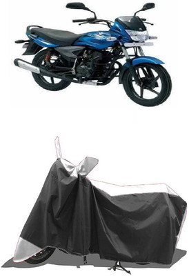 SUGASHRI Waterproof Two Wheeler Cover for Bajaj(Platina 125, White, Black)