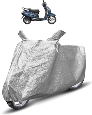 Auto Hub Waterproof Two Wheeler Cover for Honda(Activa 3G, Silver)