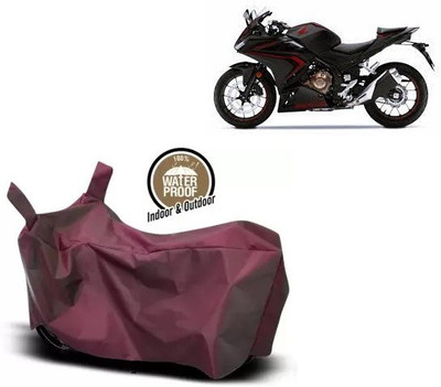 OliverX Waterproof Two Wheeler Cover for Honda(CBR500R BS6, Maroon)