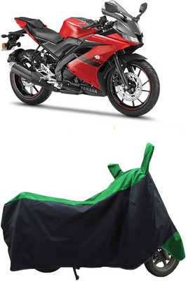 Coxtor Waterproof Two Wheeler Cover for Yamaha(YZF-R15 V3 New BS6, Green)