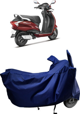 Amexride Two Wheeler Cover for Hero(Duet 125CC, Blue)