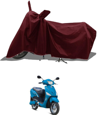 DeepShakshi AUTOMOTIVE Two Wheeler Cover for Hero(Electric Optima BS6, Maroon)