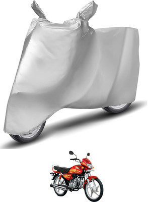 Caronix Waterproof Two Wheeler Cover for Hero(CD deluxe, Silver)