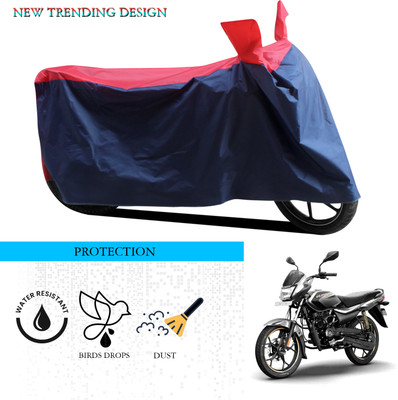 ANTHUB Waterproof Two Wheeler Cover for Bajaj(Platina 110, Black, Red)