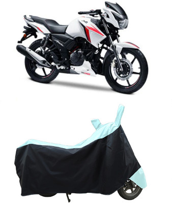 Coxtor Waterproof Two Wheeler Cover for TVS(Apache RTR 160, White)