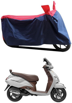 KEDIT Two Wheeler Cover for TVS(Jupiter classic, Red, Blue)