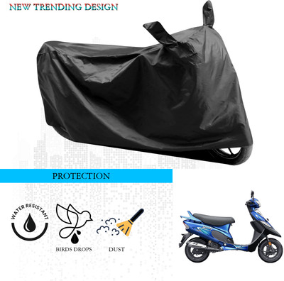 SnehaSales Waterproof Two Wheeler Cover for TVS(Scooty Pep Plus, Black)