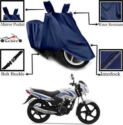 KEDIT Two Wheeler Cover for TVS(Sport ES BS6, Blue)