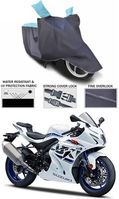 RWT Two Wheeler Cover for Suzuki(GSX-R1000 ABS, Blue, Grey)