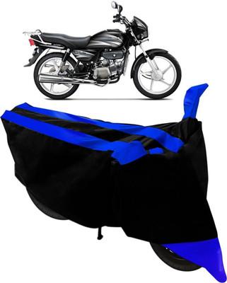MWBB Waterproof Two Wheeler Cover for Hero(Splendor Pro, Black, Blue)