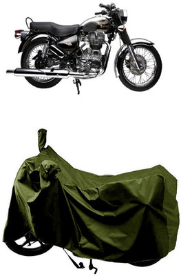 SUGASHRI Waterproof Two Wheeler Cover for Royal Enfield(Electra Delux, Green)
