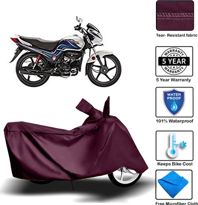 MISSION COLLECTION Waterproof Two Wheeler Cover for Hero(Passion Pro TR, Maroon)