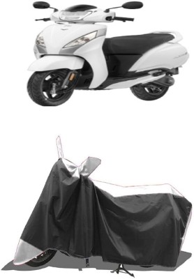 SUGASHRI Waterproof Two Wheeler Cover for TVS(Jupiter 125, White, Black)