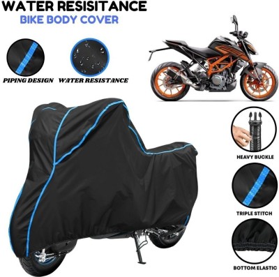 VOICO Waterproof Two Wheeler Cover for KTM(250 Duke, Black, Blue)