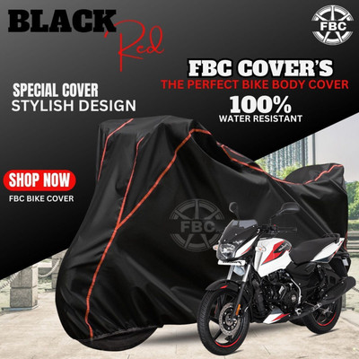 AutoGalaxy Waterproof Two Wheeler Cover for Bajaj(Pulsar 150, Black, Red)