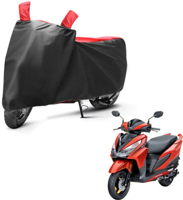 sowelar Waterproof Two Wheeler Cover for Honda(Grazia, Black, Red)